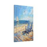 Xuejiaku Light Switch Cover Sea Beach Chair Oil Painting Ocean Sailboat 1 Gang Wall Plate Cover No Device Blank Decorative Outle