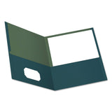 Earthwise by Oxford 100% Recycled Paper TwinPocket Portfolio, Blue