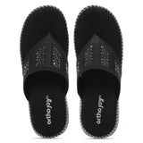 Ortho Joy Doctor Footwear For Women|| Fancy Footwear For Women || Orthopedic Women'S Fancy Slipper/Sandal For Women,Black,2.5,B0CTFBH9ZQ