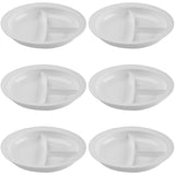 Providence Spillproof Partitioned Plate 9 White (6Pack)