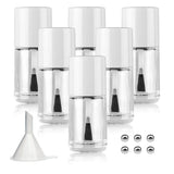 Agidea 6PCS Empty Nail Polish Bottles with Brush, Empty Refillable DIY Glass Nail Polish Bottles with Funnel & Mixing Balls (15M