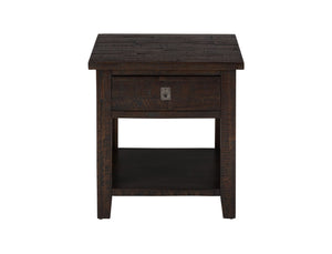 Jofran: 704-3, Kona Grove, Square End Table, 24 W X 24 D X 25 H, Deep Chocolate Finish, (Set Of 1)