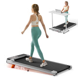 Abonow Walking Pad with Incline, 2.5HP Walking Pad Treadmill,2 in 1 Portable Under Desk Treadmill 265lb Weight Capacity,Walking 