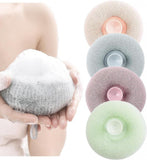 JR ENTERPRISE Bath Shower Scrub Sponge For Body Mud & Dirt Remover || Round Bathing Foam Exfoliator Loofah For Men Women And Bab