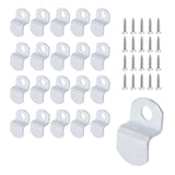 T Tulead 20PCS Offset Canvas Clips Single Hole Mirror Clip Iron Offset Clips Framing Tools 1/4