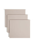 Smead TUFF Extra Capacity Box Bottom Hanging Folder, 2 Expansion, 1/3Cut Easy Slide Tab, Letter Size, Steel Gray, 18 Per Box (