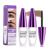 2Pcs Light Brown Peel Off Brow Tint Gel - Waterproof & Sweatproof Tattoo Effect, Transfer-Resistant Multi-Day Wear, All Skin Typ