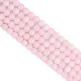 Natural Rose Quartz Beads 6mm Round Stone Beads for DIY Bracelets Necklace Earrings Making 60pcs
