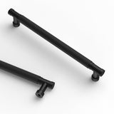 Asidrama 10 Pack 10 Inch(254mm) Matte Black Cabinet Pulls Knurled Kitchen Cabinet Handles, Cabinet Pulls Kitchen Cabinet Hardwar