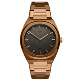 Mvmt Stainless Steel Odyssey Qtz Basic Calendar Charcoal Tonneau Dial Men'S Analog Watch|Ionic Plated Bronze Steel Material|Silv