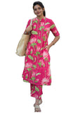 Gosriki Women'S Rayon Viscose Straight Printed Kurta With Pant (Ladat Pink-Gs_Xxl_Pink_Xx-Large),Pink,2,B0DWFLJ8VF
