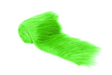FabricLA Lime Shaggy Plush Faux Fur Strips - Craft Fur for Gnomes, Cosplay, and DIY Projects | 2 X 60
