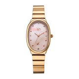 Fastrack Vyb 6.0 Enigma Quartz Pink Mother Of Pearl Oval Dial Women'S Watch | Stainless Steel Strap Material | Watches For Women