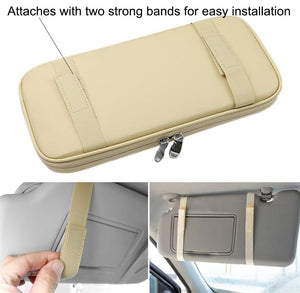 Kartisen Car Sun Visor Organizer, Auto Interior Accessories Pocket Organizer - Car Truck SUV Storage Pouch Holder, with Multi-Po