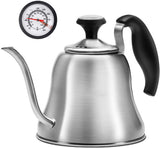 Chefbar Tea Kettle with Thermometer for Stove Top Gooseneck Kettle, Pour Over Coffee Tea Pot, Goose Neck Tea Pot Stovetop, Hot W