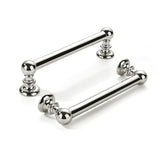 khtumeware 10 Pack 3-3/4 inch(96mm) Hole Center Vibrant Polished Nickel Cabinet Pulls Solid Heavy-Duty Kitchen Cabinet Hardware 