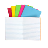24CT BRIGHT COLORS LINED BLANK BOOK