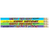 Musgrave Pencil MUS2217D-12 Happy Birthday Wishes Pencil - 12 Dazon