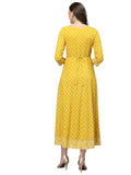 Stylum Women'S Embroidered Long Kurta (Mustarddion44_Mustard, Xxl)