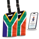 [Pack 2] Tag8 South Africa Flag Smart Luggage Tag |Trendy Luggage Tag Id Identification | Suitcase Tag | Fashionable Digital Nam
