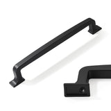 CABDM 10 Pack Matte Black Cabinet Pulls 5 Inch(128mm) Hole Center Cabinet Hardware Kitchen Cabinet Handles for Bathroom Drawer P
