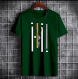 Lookmark Men'S Stylish Pure Cotton Printed Regular Fit Tshirt (Mt13-S-Green)