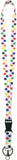 COLORFUL PAW PRINT LANYARD