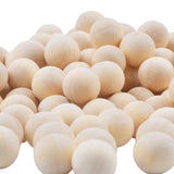 Natural Wooden Balls,200PCS Unfinished Round Wood Mini Wood Craft Balls for DIY Jewelry Making Art Design 12mm Diameter