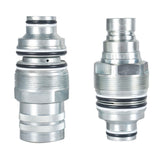6679837 6680018 Male & Female Flat Face Coupler Kit Hydraulic Quick Connect Coupler Thread Replacement for Bobcat S130 S150 S160