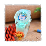 Shocknshop Silicone 3D Cartoon Lion Children Kids Boys Multi Color Analog Led Lights Watch For Boy Kids Watch Gift Birthday Baby