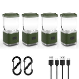 LED Camping Lantern Rechargeable, 2000LM Small Camping Lights Lantern with Redlight&20Hours Runtime&Stepless Dimming, Hurricane 