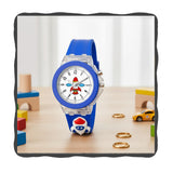 Zebrox Blue Color 7 Color Led Lights Silicone Strap Quartz Kids Analog Wrist Watch For Boys, Kids, Children And Girls (Kd-047)