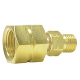 Uniweld F59L Brass Welding Handle Adaptor A to B from B Connection LH to A Hose Nut LH