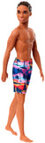 Barbie Ken Beach Doll Wearing Tropical Print Swimsuit, For Kids 3 To 7 Years Old