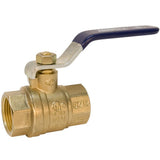 NIBCO TFP600A BRS Brass Ball Valve, TwoPiece, Lever Handle, 1/2 Female NPT Thread (FIPT)