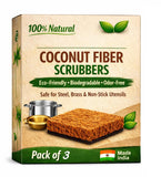 Natural Coco Scrubber for Utensils EcoFriendly Coconut Fiber Dishwashing Pad (3)