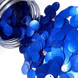 The Design Cart Royal Blue 2 Hole Plastic Sequins Ntc2603005, 500 Grams, 10 mm Sequins for Embroidery Work, Jewellery Making, De