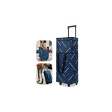 Dxiywa Foldable Rolling Bag, Portable Small Shopping Cart with Wheels, Collapsible Shopping Tote with Stylish Pattern for Market