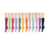 12 Pairs Women Knee High Socks 196005