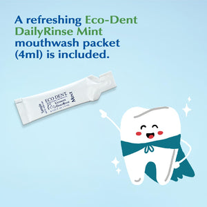 Eco-Dent DailyCare Baking Soda Toothpowder, Cinnamon - Fluoride-Free Toothpaste Powder, SLS-Free Tooth Powder with Baking Soda,