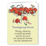 Stonehouse Collection, Funny Thanksgiving Card, Sauced CranberriesDesign, Hilarious Holiday Humor! Single Card - Made in the