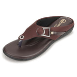 Ortho Joy Doctor Footwear For Women|| Fancy Slipper For Women || Orthopedic Women'S Fancy Slipper/Sandal For Women,Brown,6,B0D5QVYQ1W
