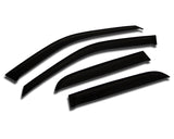 Tuningpros WD2-620 Dark Smoke 4 Pcs Set Window Visor (Outside Mount) Deflector Rain Guard Compatible With 2014-2016 Chevrolet Si