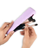 Mars Boring Silicone Brush Holder | Magnetic AntiFall Out | Ergonomic Grip | Portable & Travel Friendly | Soft Silicone Makeup 