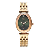Fastrack Vyb 6.0 Prodigy Quartz Green Teardrop Shaped Dial Women'S Watch | Stainless Steel Strap Material | Watches For Women An
