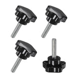 M METERXITY 4-Pack Star Clamping Knobs, M6x25mm Male Thread Hand Tightening Screw for Machinery/Electronic/Furniture/Umbrella Ba