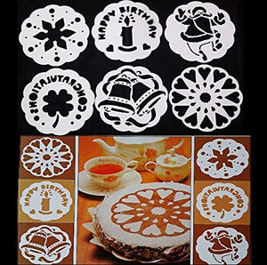 15-Pack Magnoloran Wedding Cake Stencils Cake Templates Spray Floral Cake Molds, Baking Tools, Dessert Decorating Molds