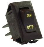 JR Products 12605 Brown SPST Labeled On/Off Switch