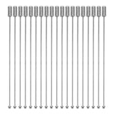 Metal Stick Pin 40Pcs Stick Pin,Boutonniere Pins Hat Pins Brooch Safety Stick for Crafts with Stopper Ends for Costume Brooch Sa