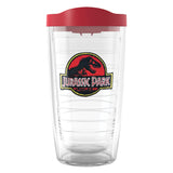 Tervis Universal Jurassic Logo Made in USA Double Walled Insulated Tumbler Cup Keeps Drinks Cold & Hot, 16oz, Classic